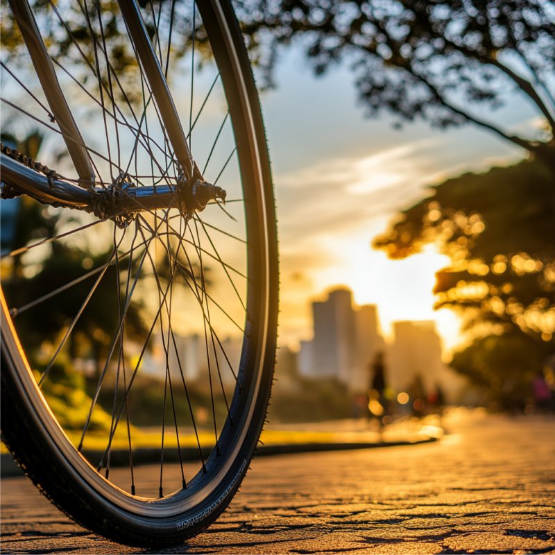 Pedalada ao entardecer